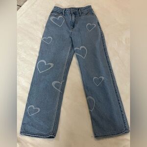 Hollister Women’s Heart Jeans Sz 0 (23-25)